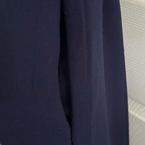 Bohme Navy Blue Collared Maxi Dress, Sz Medium - Picture 6 of 15